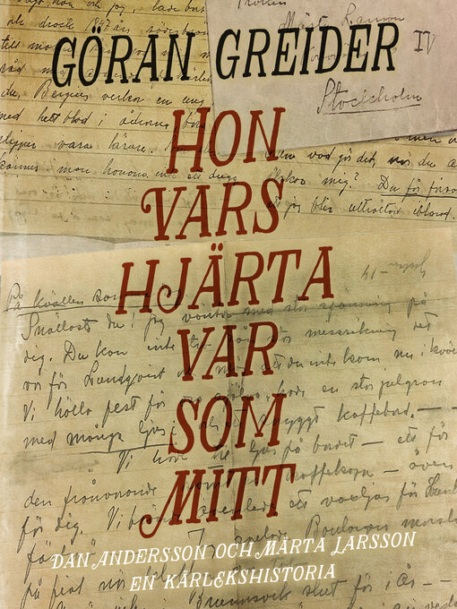 Title details for Hon vars hjärta var som mitt by Göran Greider - Wait list